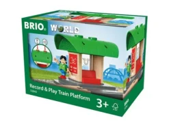 BRIO WORLD Tallenna ja toista -junalaituri