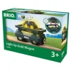 BRIO WORLD Valaistu kultavaunu