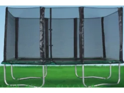 J&auml;tti-iso trampoliini + turvaverkko (3 x 5 m)