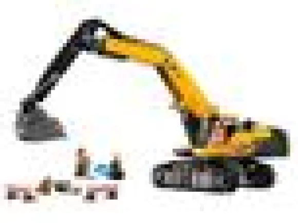 LEGO City 60420 Keltainen Rakennuskaivuri