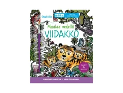 Oppi&ilo Maalaa vedell&auml; viidakko -puuhakirja