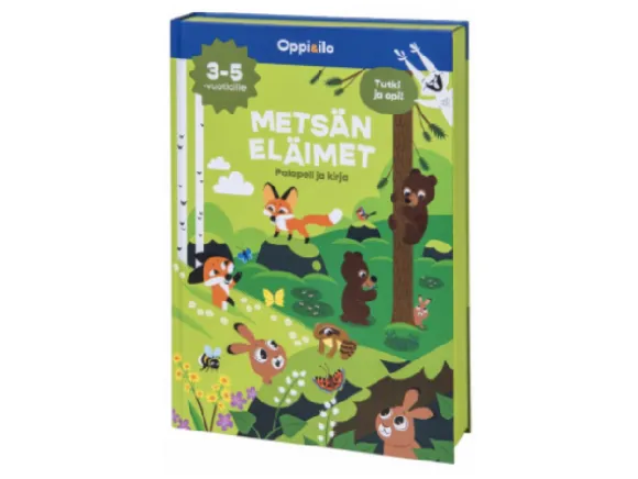 Oppi&ilo Metsän eläimet Palapeli ja kirja